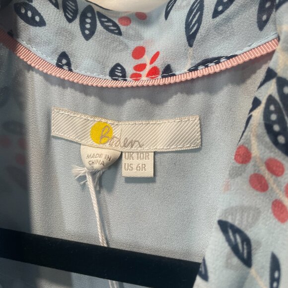 NWT Boden Sylvia Shirt Dress Size 6R with neck tie - Picture 5 of 8